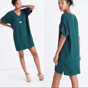 MADEWELL Novel Shift Green Dress Size XS